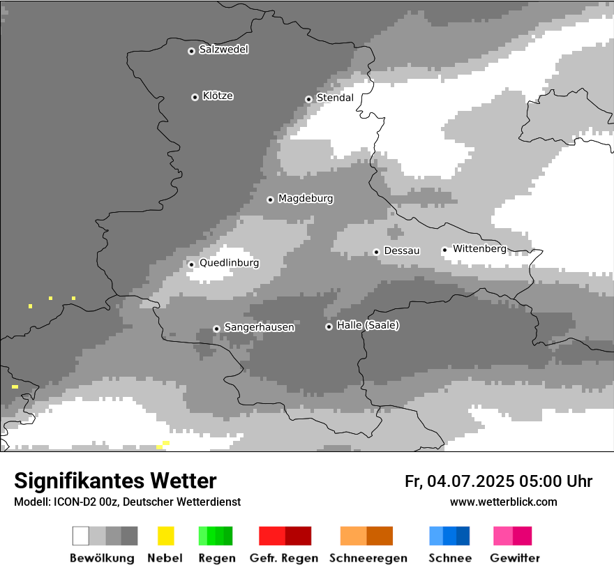 Modellkarten Signifikantes Wetter