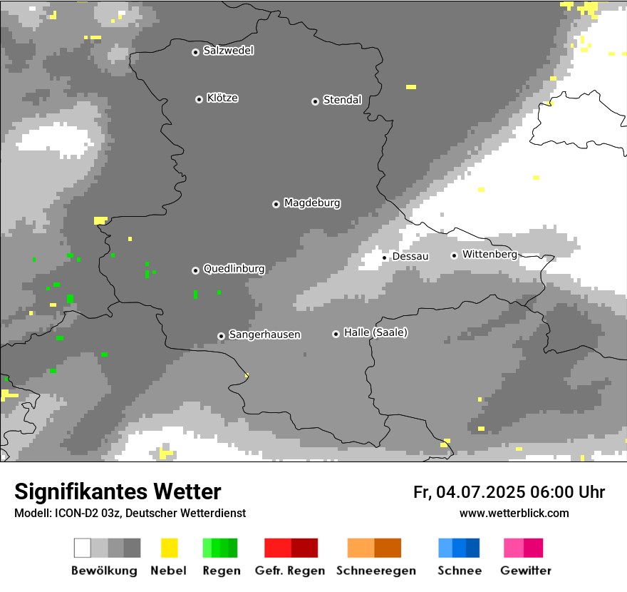 Modellkarten Signifikantes Wetter