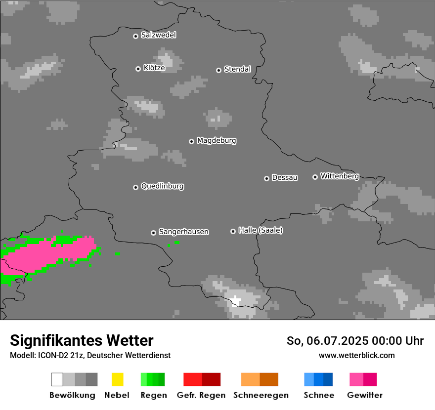 Modellkarten Signifikantes Wetter