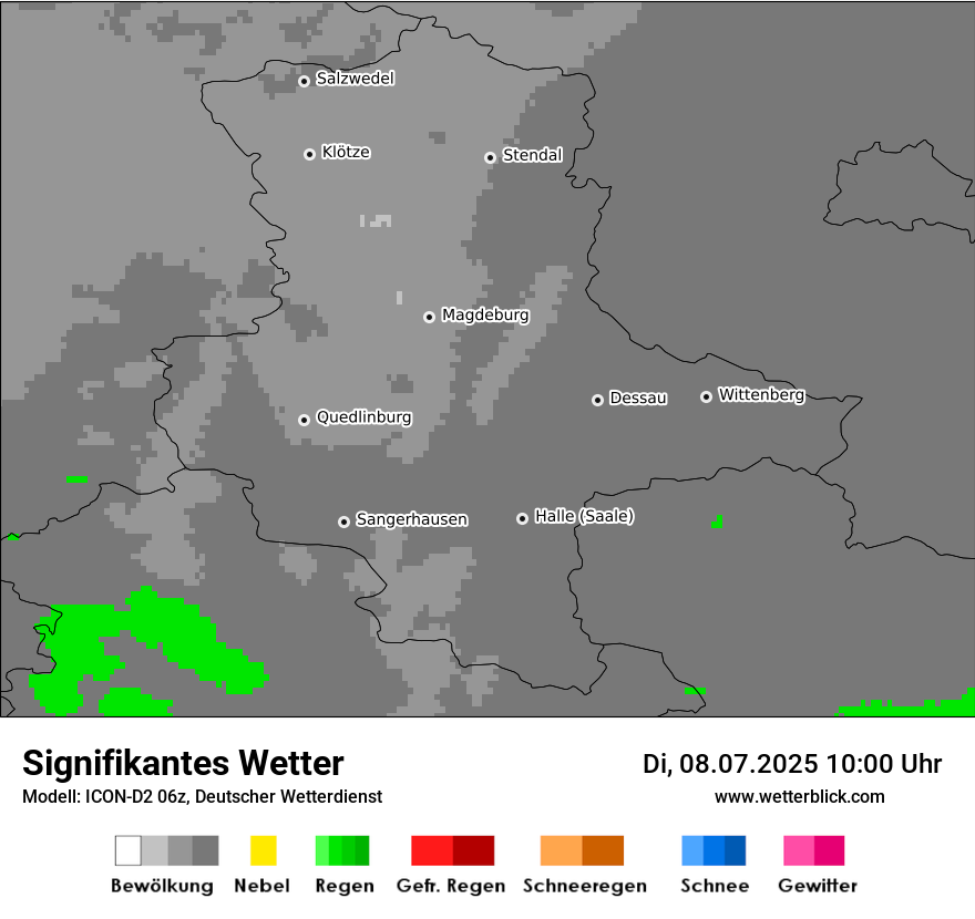 Modellkarten Signifikantes Wetter