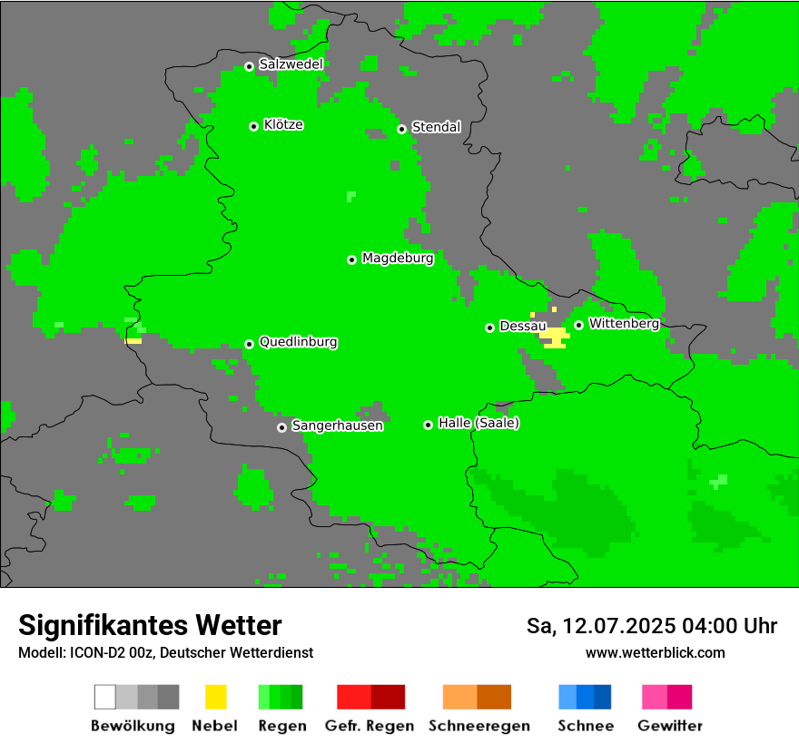 Modellkarten Signifikantes Wetter