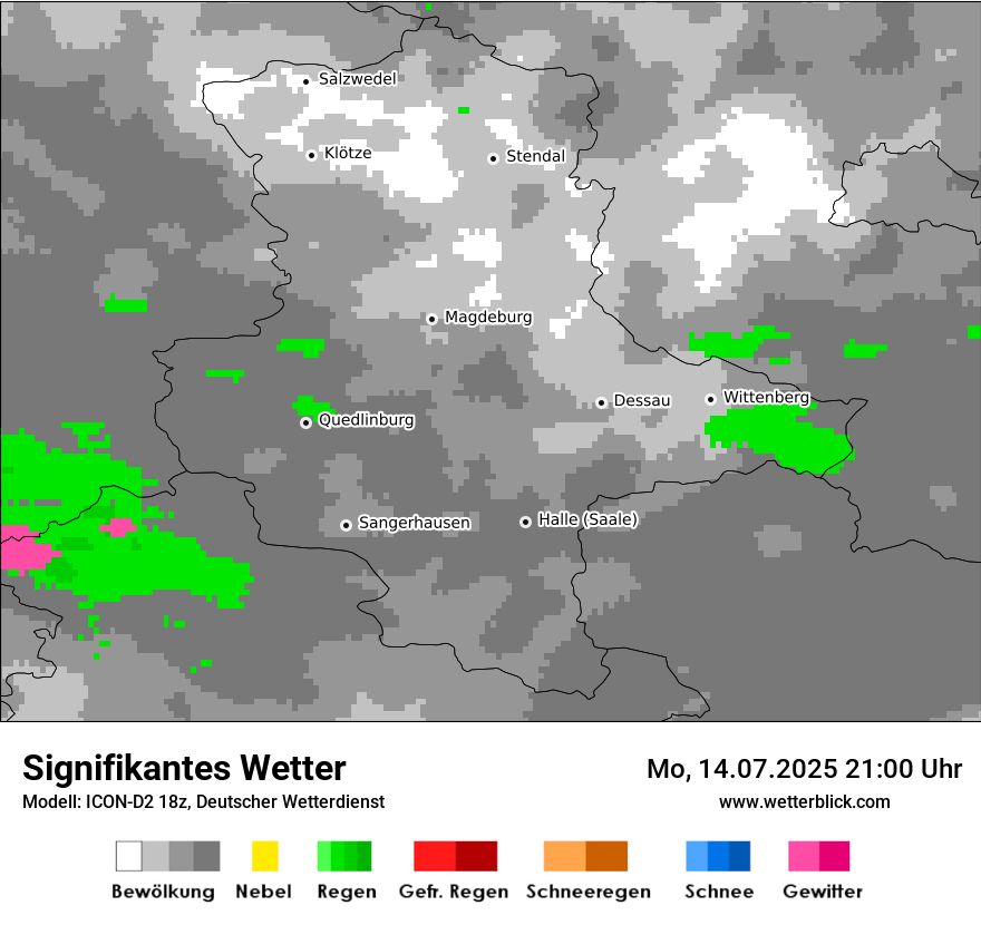 Modellkarten Signifikantes Wetter