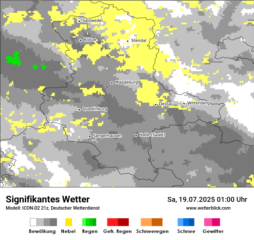 Modellkarten Signifikantes Wetter