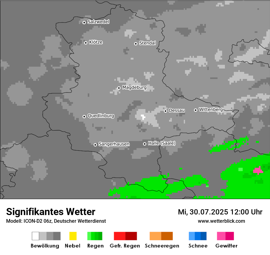 Modellkarten Signifikantes Wetter