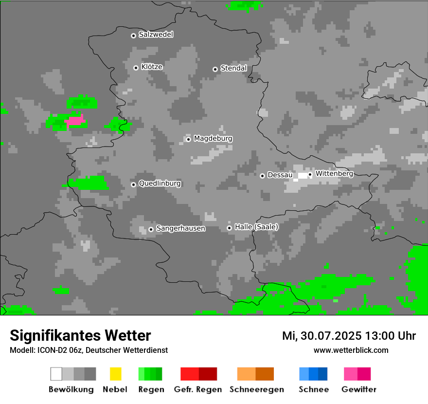 Modellkarten Signifikantes Wetter