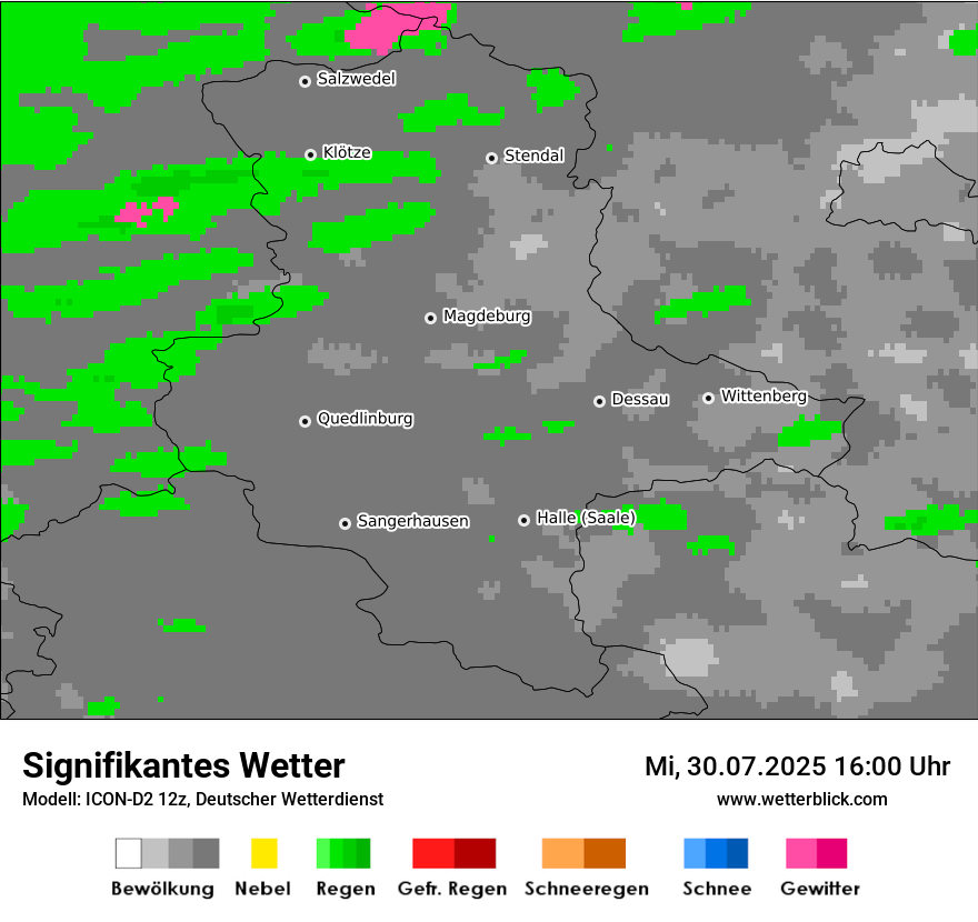 Modellkarten Signifikantes Wetter