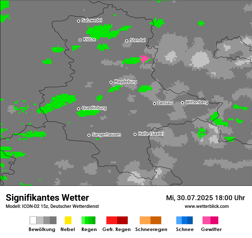 Modellkarten Signifikantes Wetter