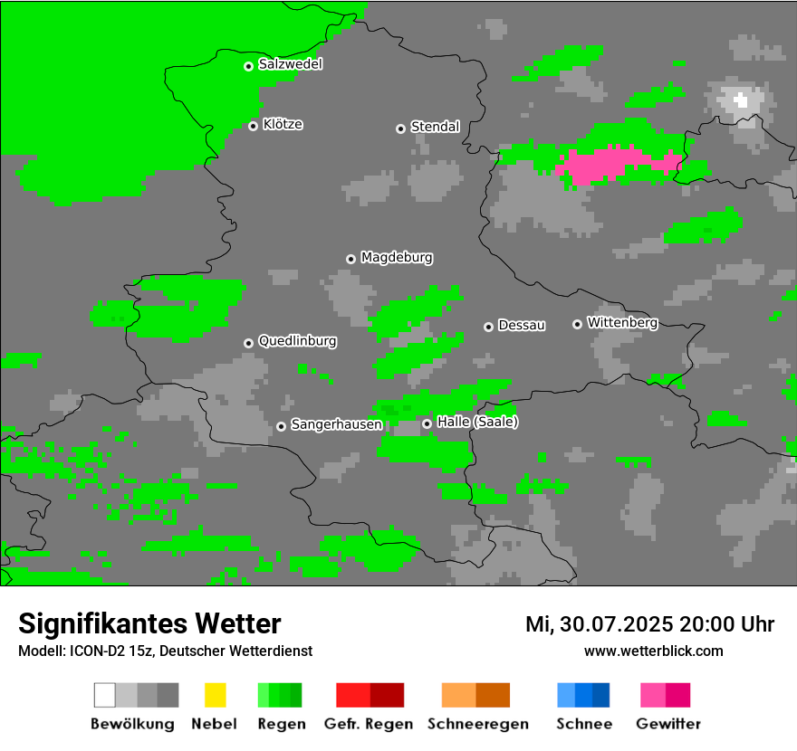 Modellkarten Signifikantes Wetter