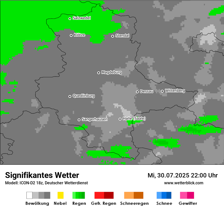 Modellkarten Signifikantes Wetter