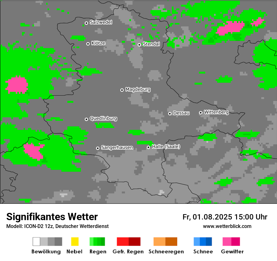 Modellkarten Signifikantes Wetter