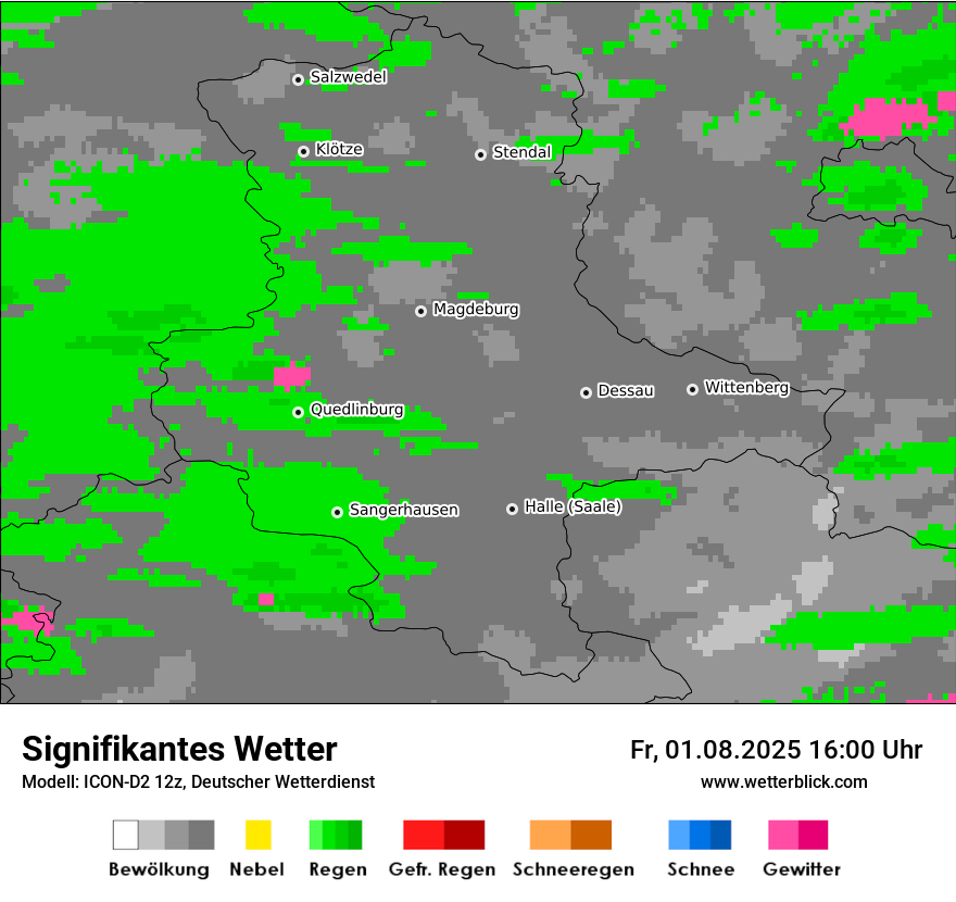 Modellkarten Signifikantes Wetter