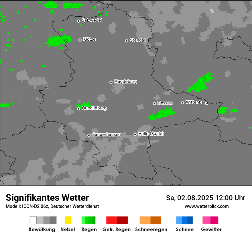 Modellkarten Signifikantes Wetter