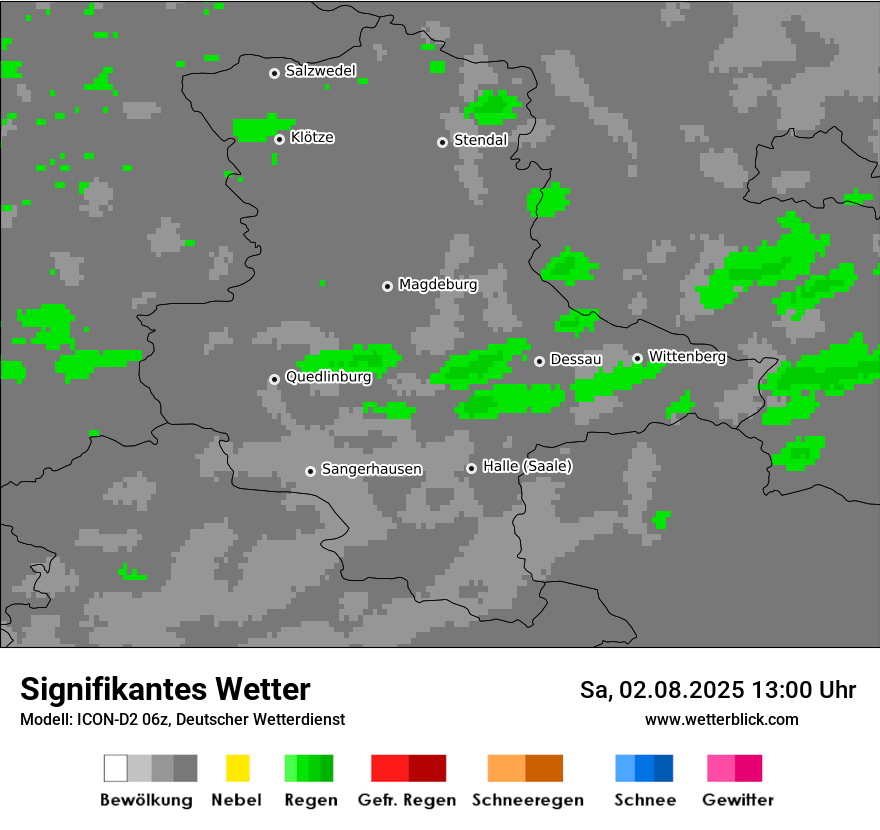 Modellkarten Signifikantes Wetter