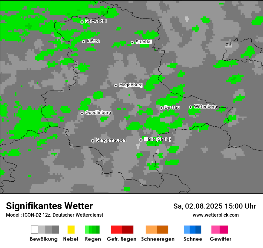 Modellkarten Signifikantes Wetter