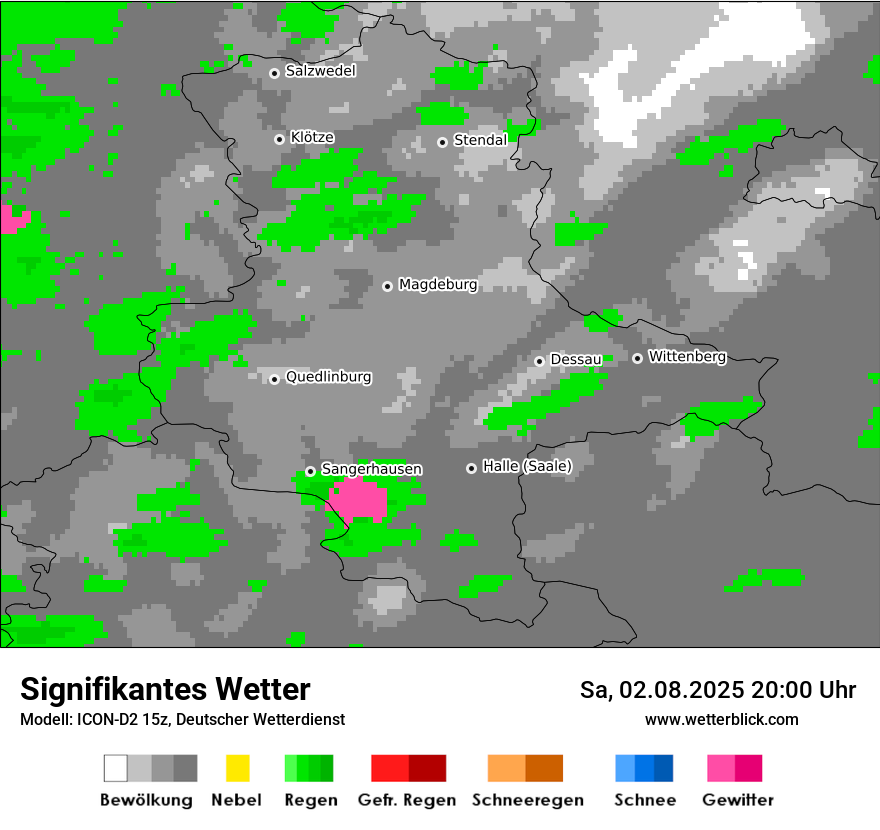 Modellkarten Signifikantes Wetter