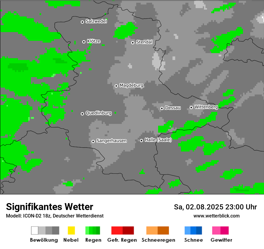 Modellkarten Signifikantes Wetter