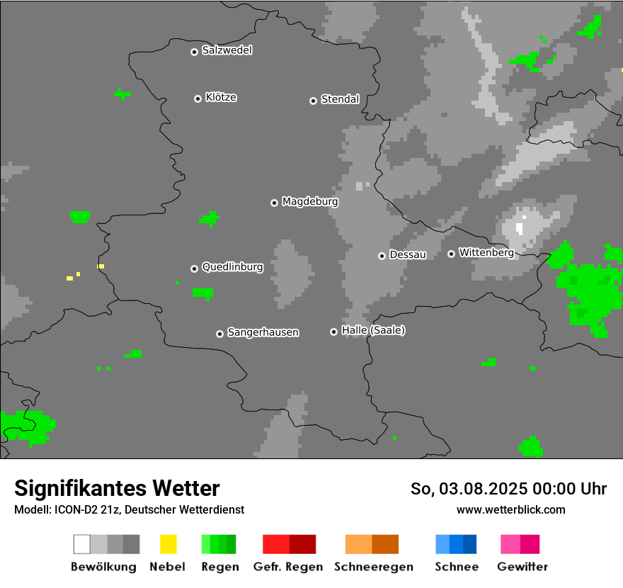 Modellkarten Signifikantes Wetter