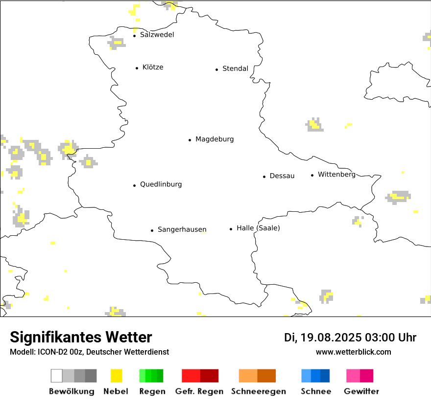Modellkarten Signifikantes Wetter