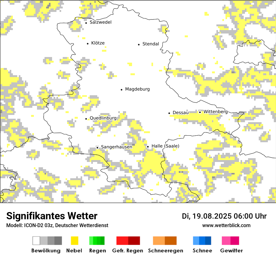 Modellkarten Signifikantes Wetter
