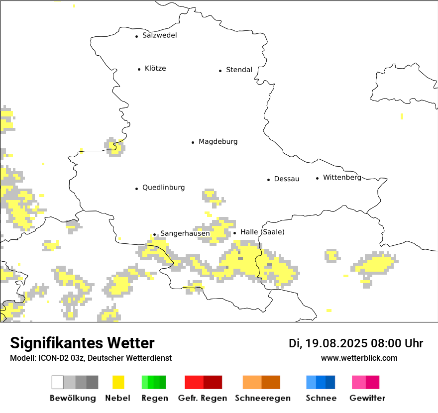 Modellkarten Signifikantes Wetter