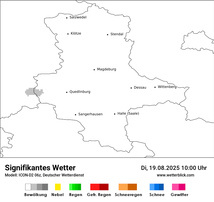 Modellkarten Signifikantes Wetter