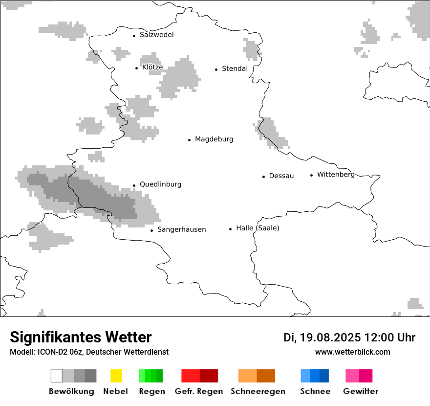 Modellkarten Signifikantes Wetter