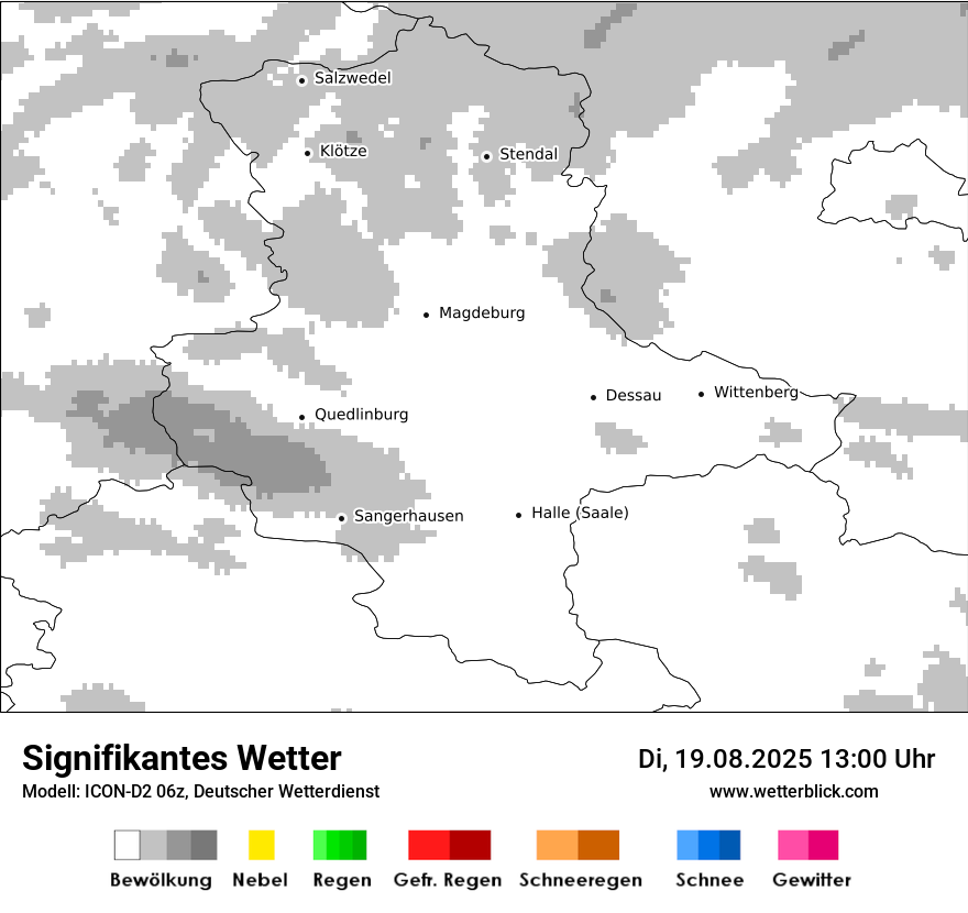 Modellkarten Signifikantes Wetter
