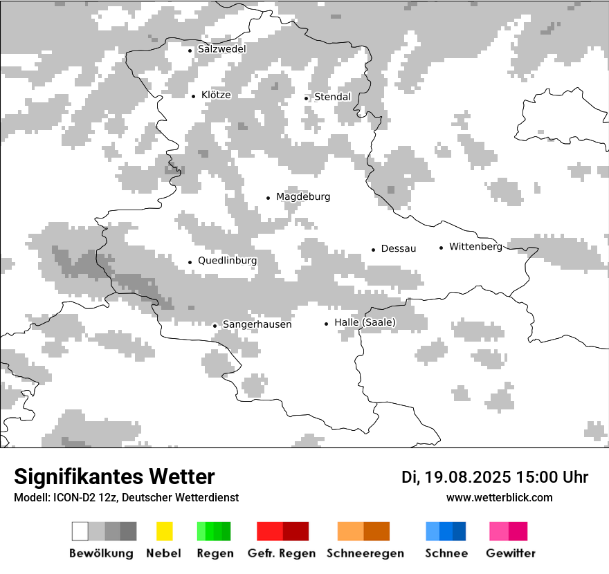 Modellkarten Signifikantes Wetter