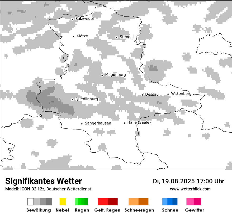 Modellkarten Signifikantes Wetter