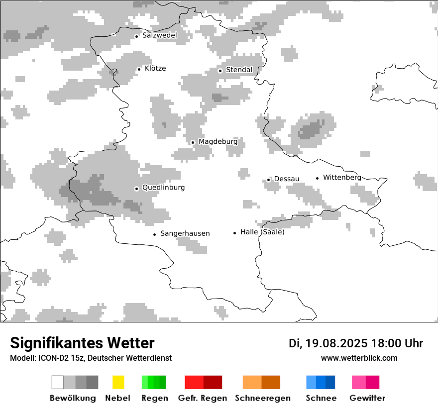 Modellkarten Signifikantes Wetter
