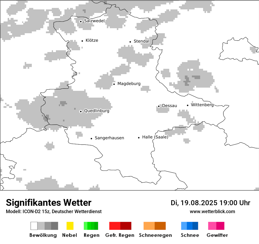 Modellkarten Signifikantes Wetter