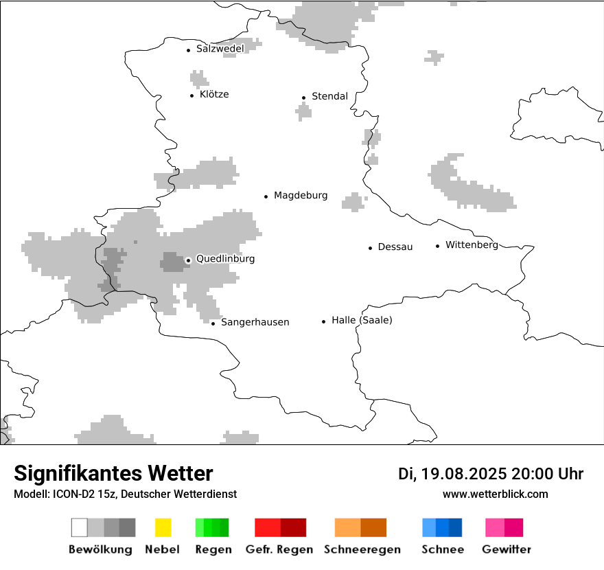 Modellkarten Signifikantes Wetter