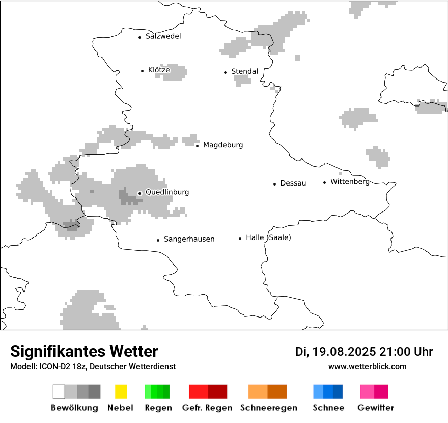 Modellkarten Signifikantes Wetter