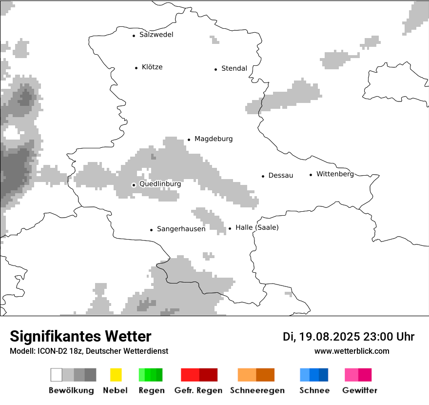Modellkarten Signifikantes Wetter