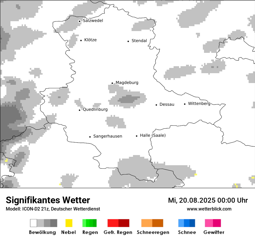Modellkarten Signifikantes Wetter