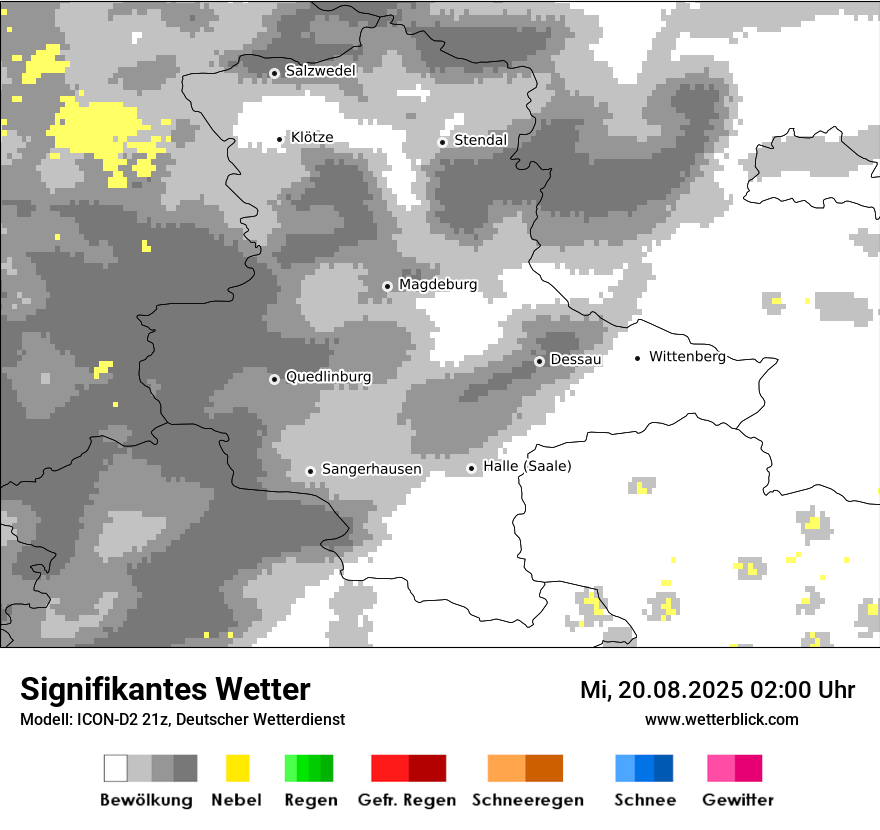 Modellkarten Signifikantes Wetter