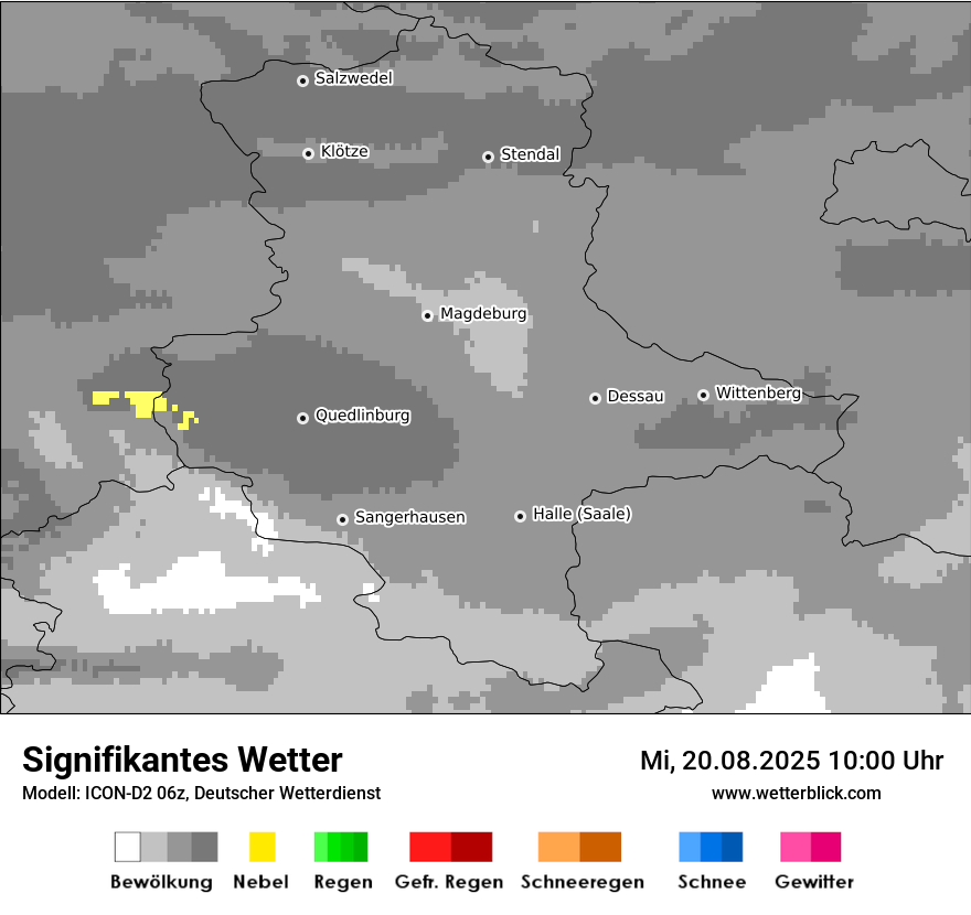 Modellkarten Signifikantes Wetter
