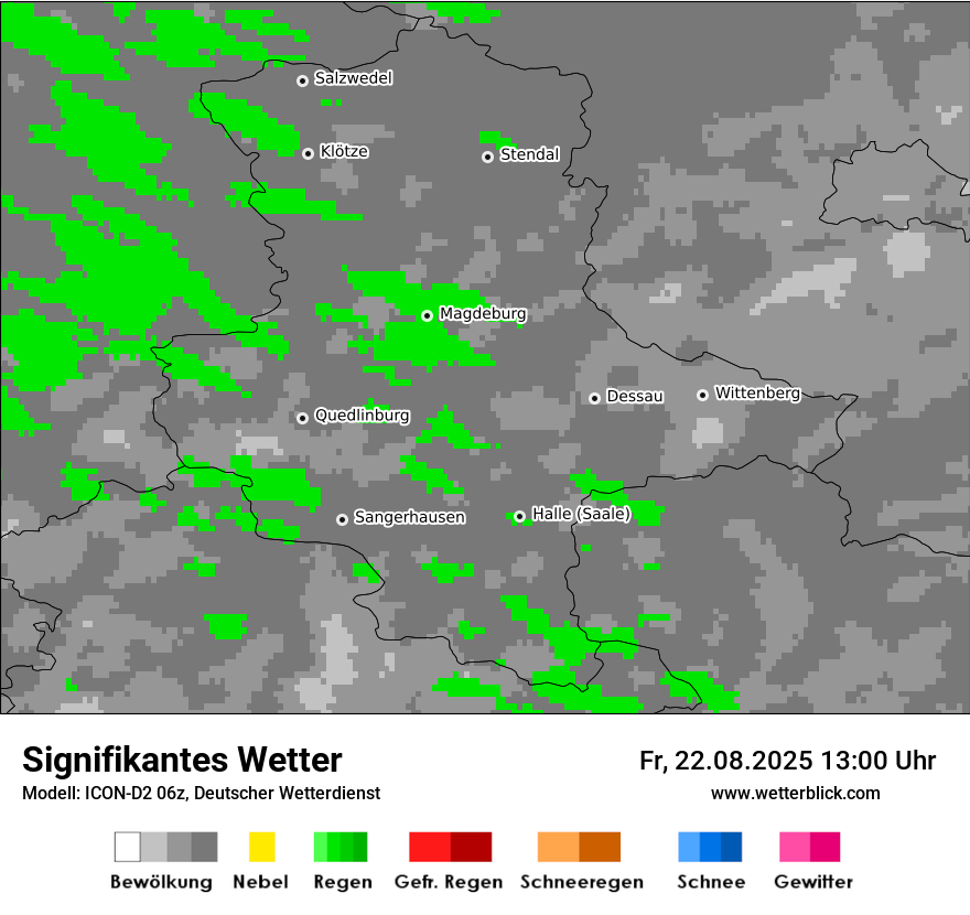 Modellkarten Signifikantes Wetter