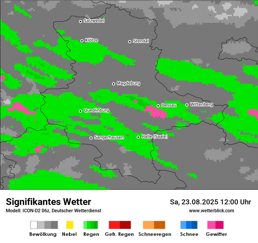Modellkarten Signifikantes Wetter