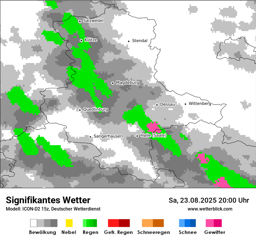 Modellkarten Signifikantes Wetter