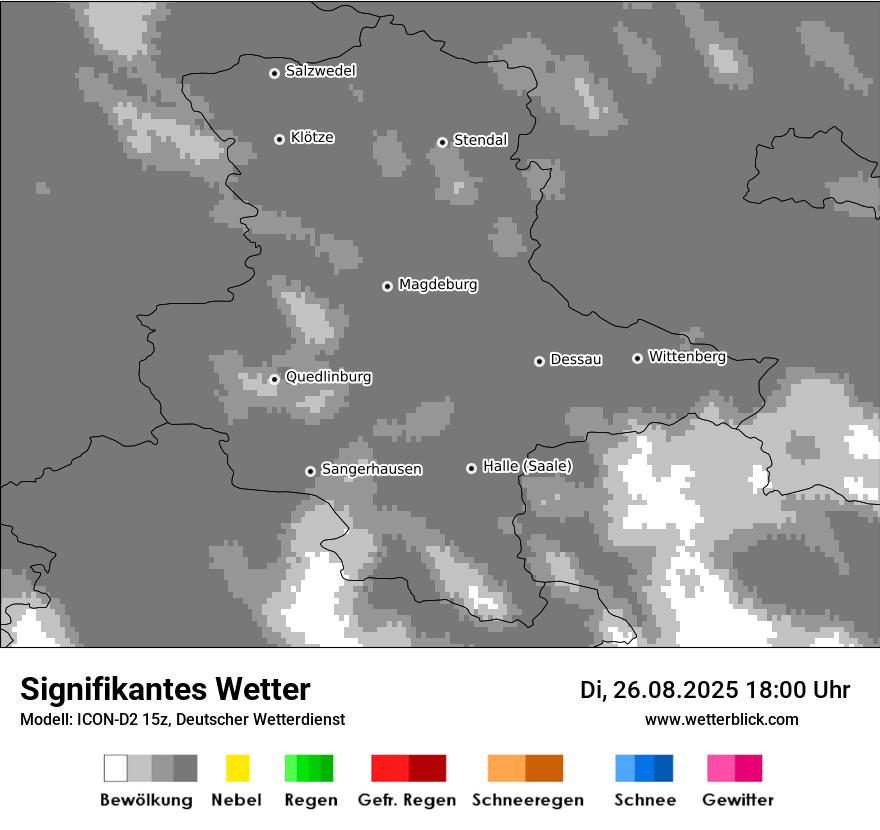 Modellkarten Signifikantes Wetter