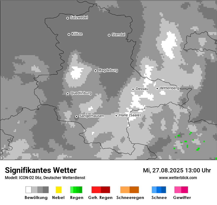 Modellkarten Signifikantes Wetter