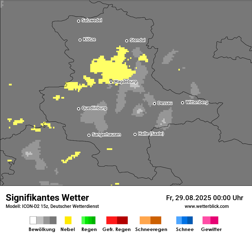Modellkarten Signifikantes Wetter