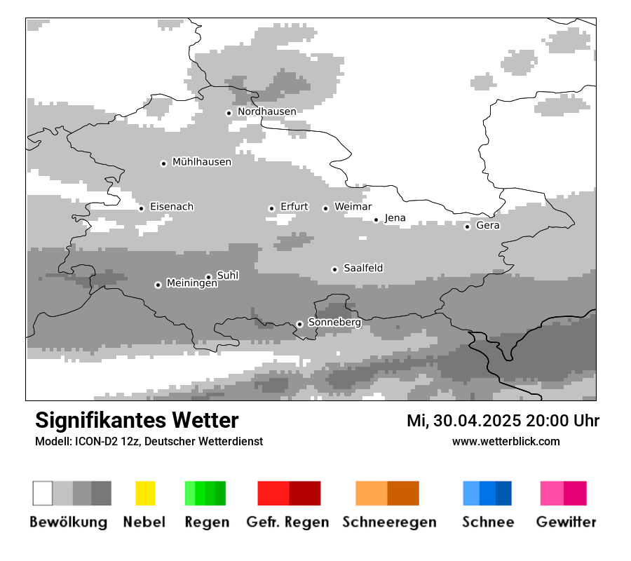 Modellkarten Signifikantes Wetter