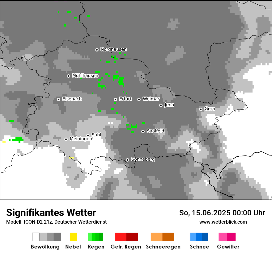 Modellkarten Signifikantes Wetter