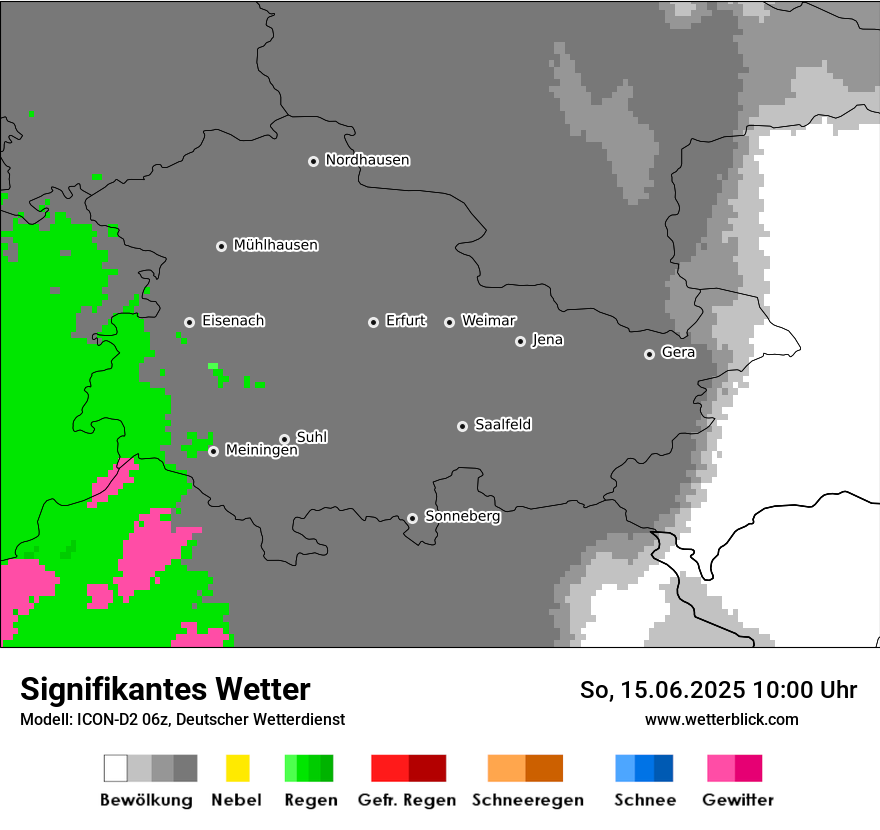 Modellkarten Signifikantes Wetter