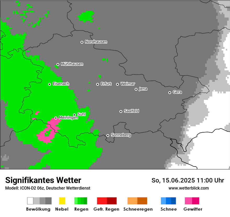 Modellkarten Signifikantes Wetter