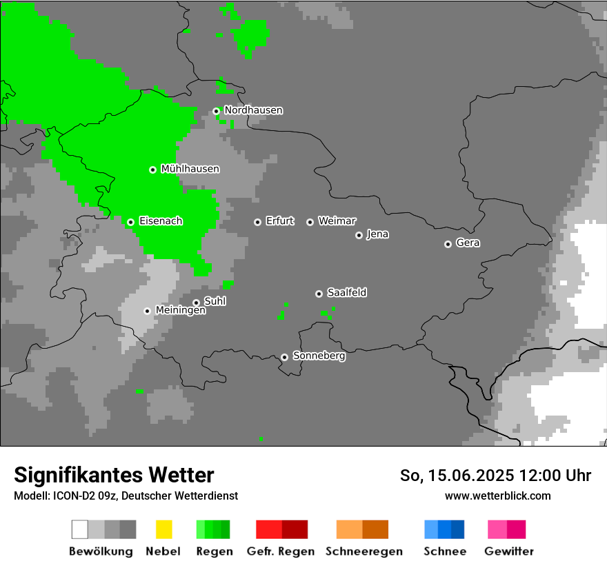 Modellkarten Signifikantes Wetter