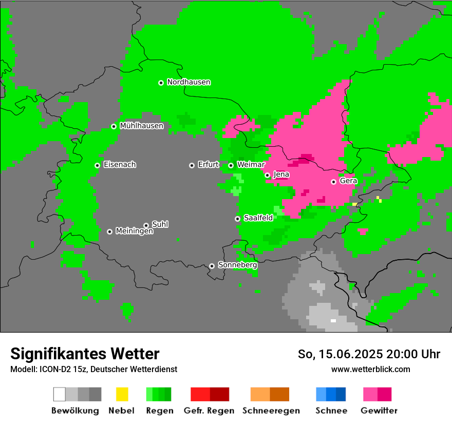Modellkarten Signifikantes Wetter