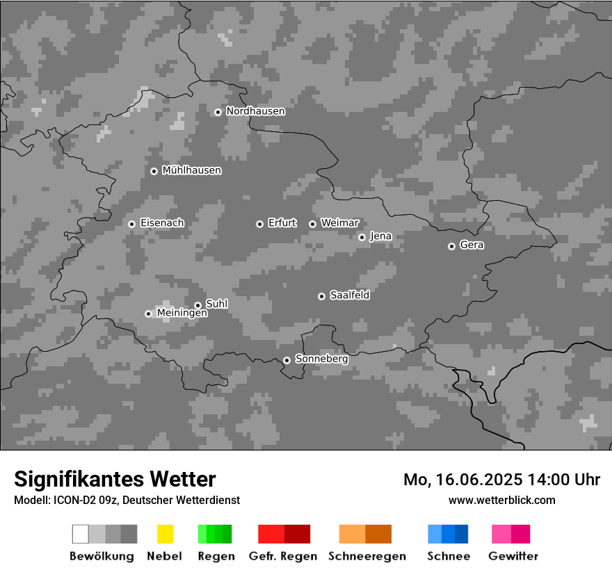 Modellkarten Signifikantes Wetter